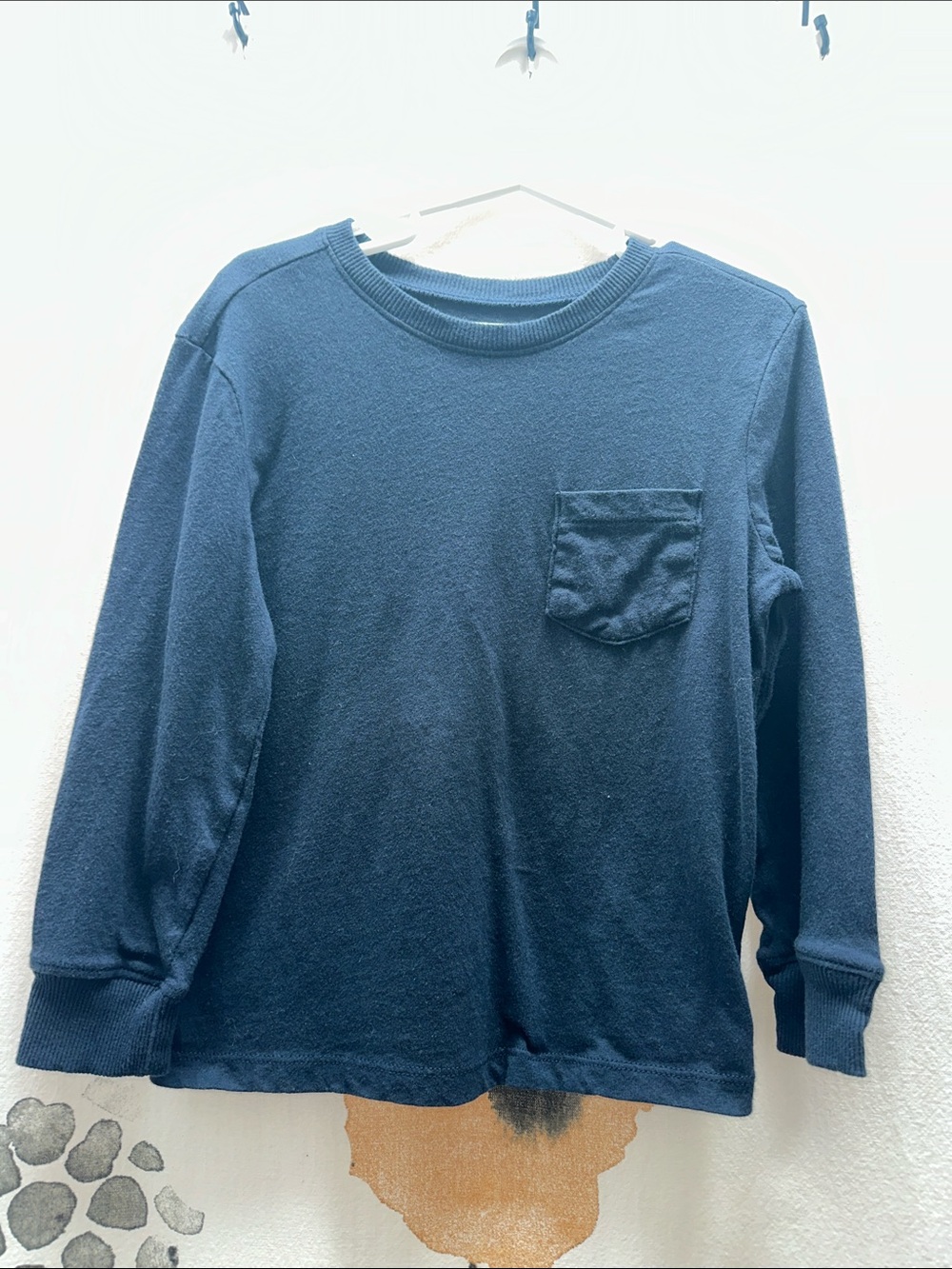 Old Navy Dark Blue Long Sleeve Crewneck Tee